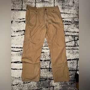 Wrangler Men's Chino-Style Work Pants in Tan